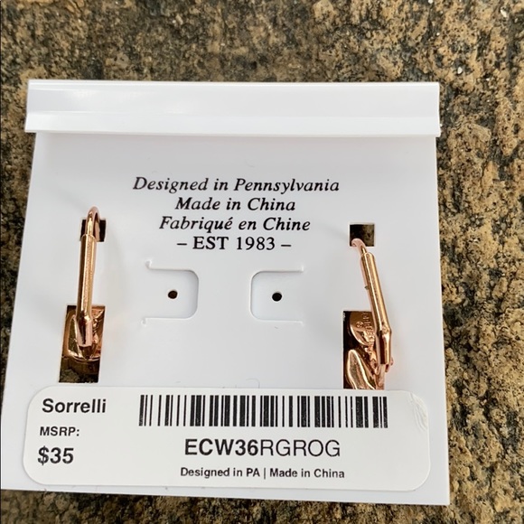 Sorrelli Rose Garden Rose Gold Earrings NWT - Picture 4 of 4